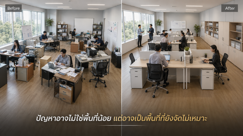 พื้นที่ไม่พอจริง หรือเราใช้พื้นที่เดิมยังไม่คุ้ม