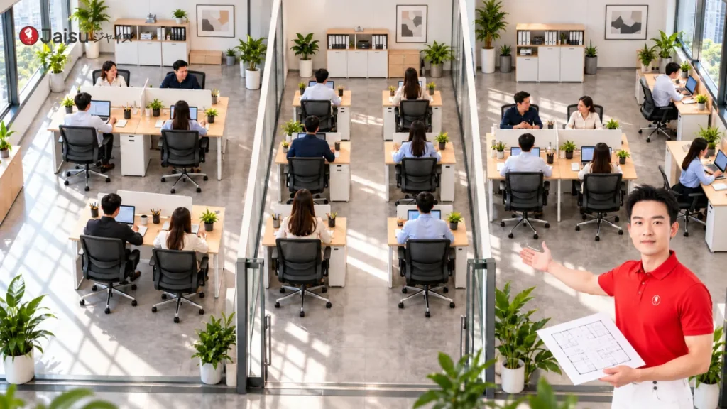 ออฟฟิศ 6–8 คน ควรจัด Workstation หรือโต๊ะเดี่ยว? แบบไหนคุ้มกว่า
